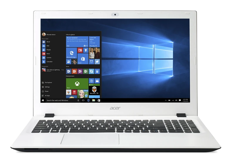 Acer Aspire E5-573 15.6-Inch Notebook (White) - (Intel Pentium 3556U, 8 GB RAM, 1000 GB HDD, Integrated Graphics, Windows 10)
