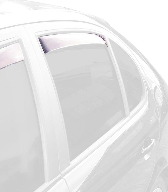 ClimAir Wind Deflectors Master Black Rear Compatible with Audi A3 8V Saloon 2013 Onwards