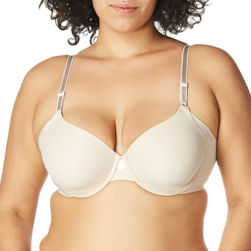 Olga Women's No Side Effects Underwire Contour Bra, Butterscotch, 42D