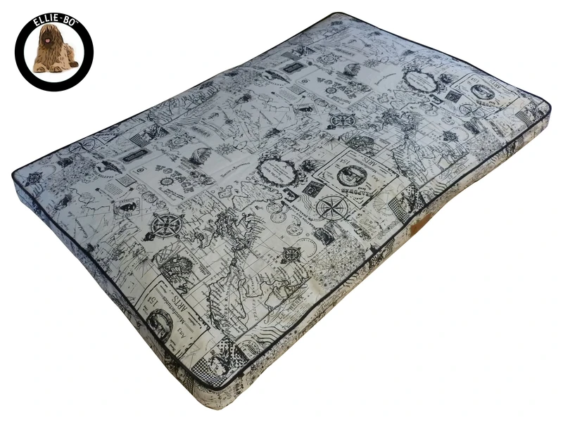 Ellie-Bo Jumbo Dog Bed for 60-inch Dog Cage/Crate - Beige Voyager Style