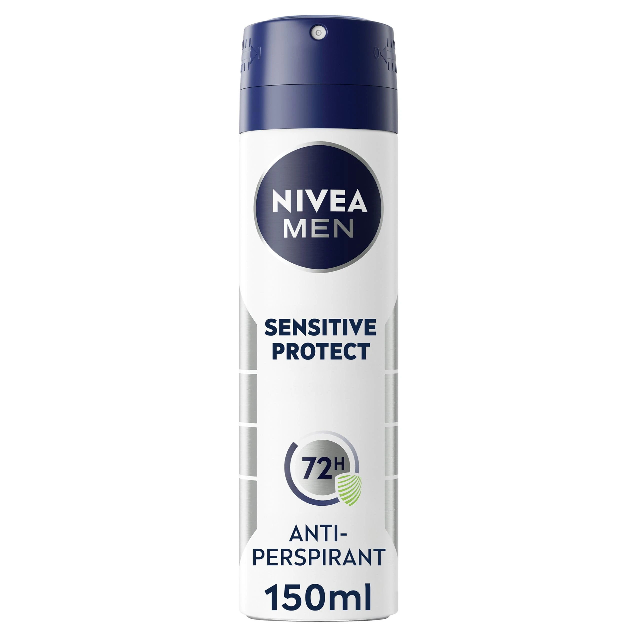 NIVEA Men Sensitive Protect Spray (150ml), Reliable 48H Protection Anti-Perspirant for Men, Gentle Deodorant Spray for Sensitive Skin