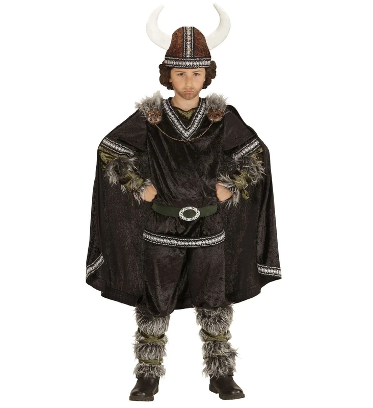W WIDMANN MILANO Party Fashion - Viking Costume for Boys, Warrior, Carnival, Themed Parties, Size 140 cm / 8-10 Years