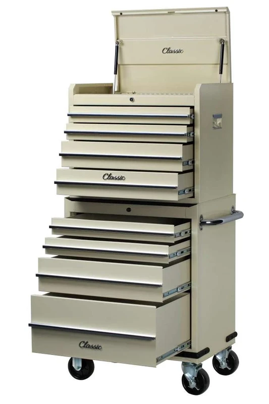 Hilka Classic 8 Drawer Combination Unit, Steel, Aluminium, Large