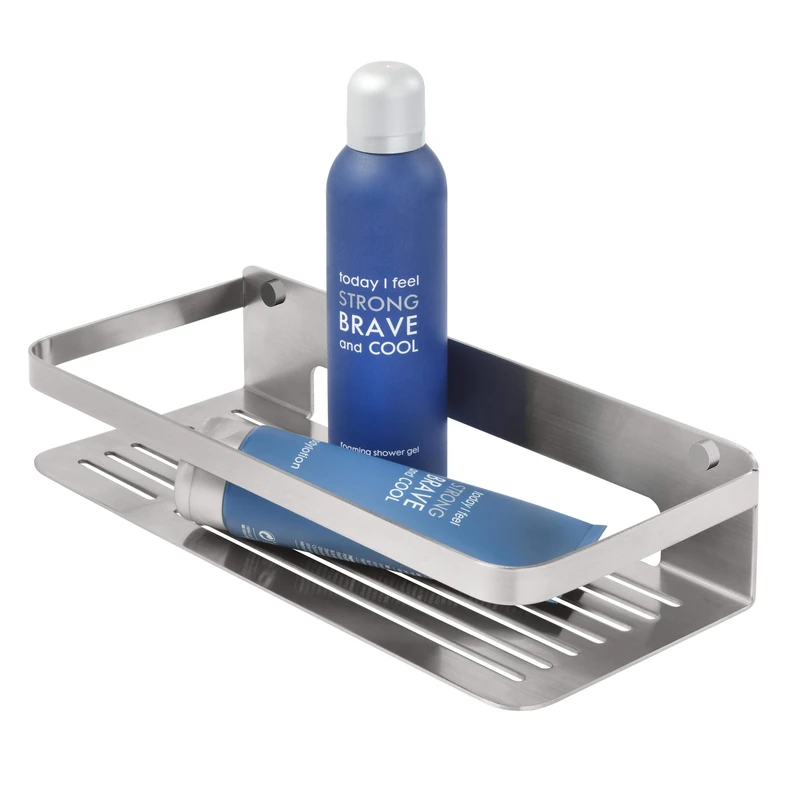 Tiger Caddy Shower Basket, Stainless Steel Brushed, 32 x 7 x 13.6 cm