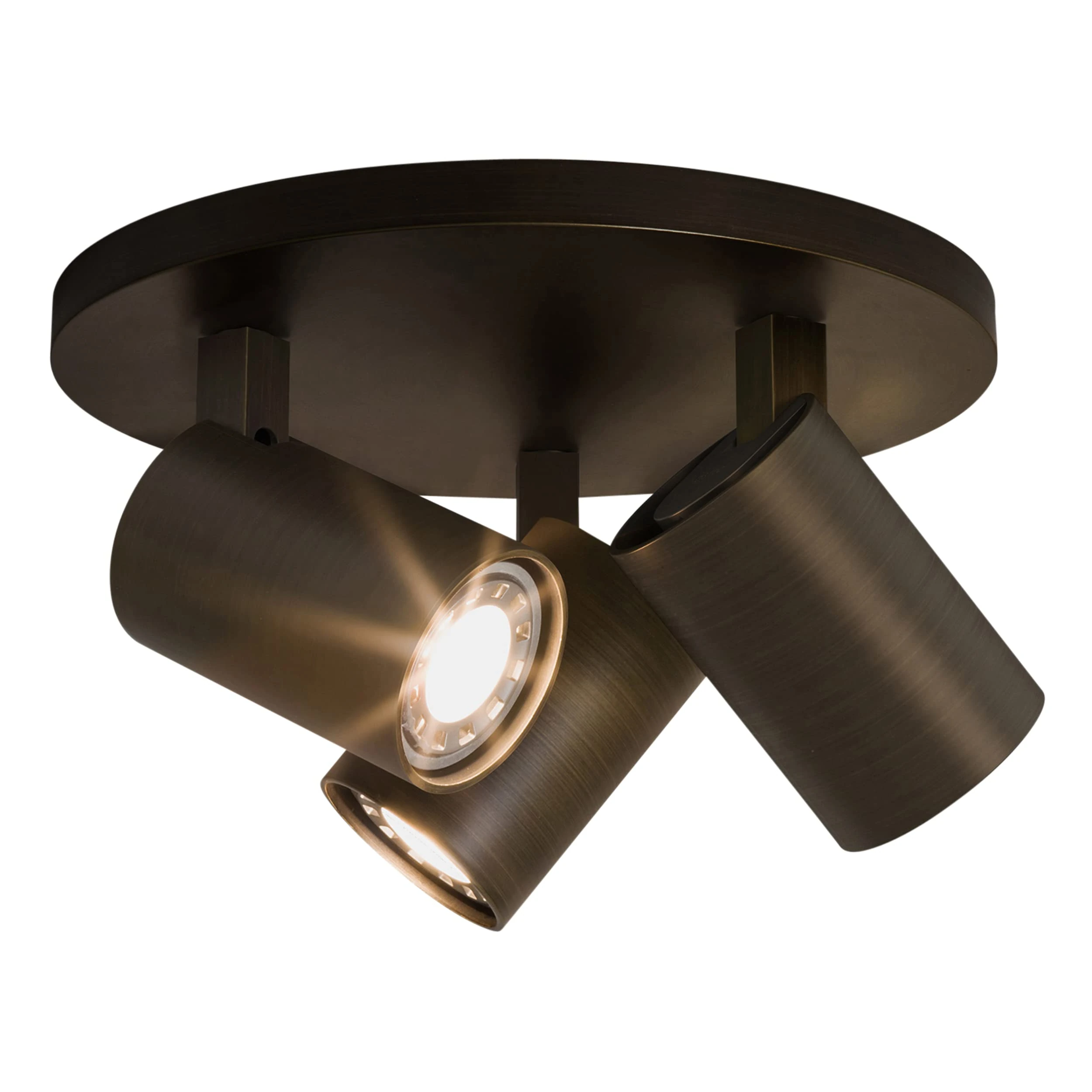 Astro Ascoli Triple Round Dimmable Indoor Spotlight (Bronze), GU10 Lamp, Designed in Britain - 1286005 - 3 Years Guarantee