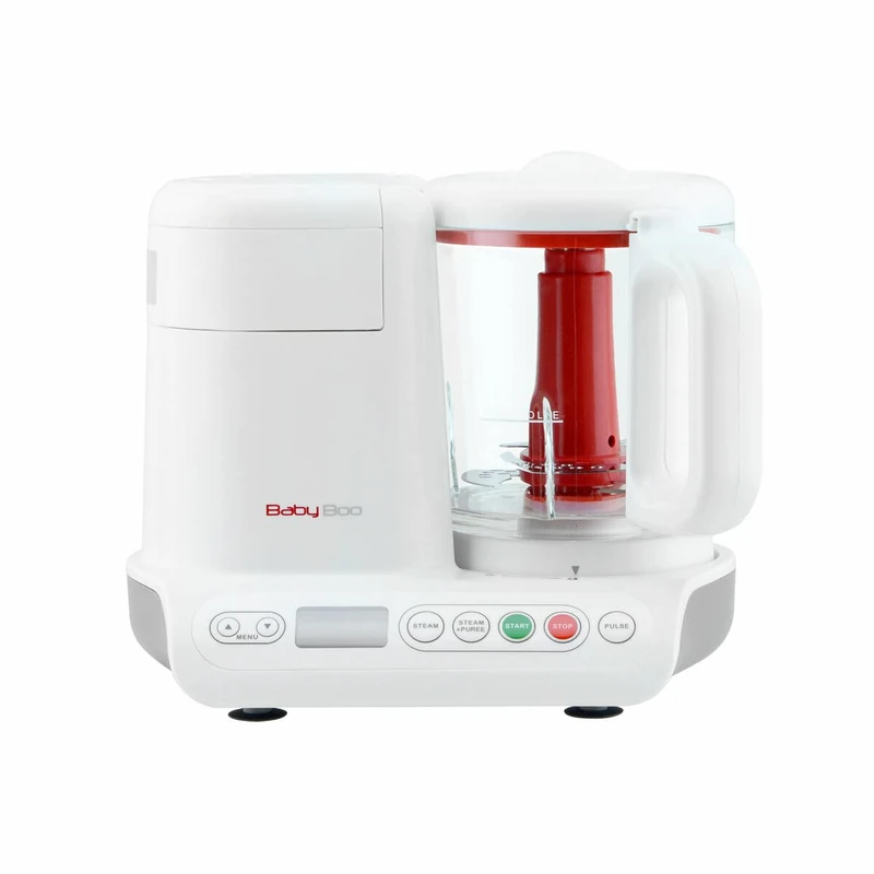 H.KOENIG BB80 OMOGENEIZZATORE FRULLATORE E VAPORIERA PER BIMBO 10 PROGRAMMI CONTENITORE IN VETRO 950 ML COLORE BIANCO - Image 1