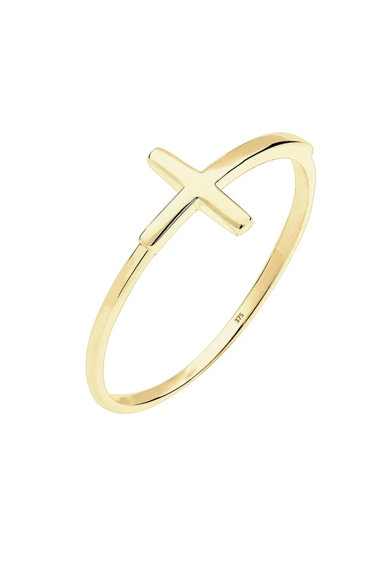 Elli Women's Ring 375 Yellow Gold 925 Sterling Silver – 0609980115