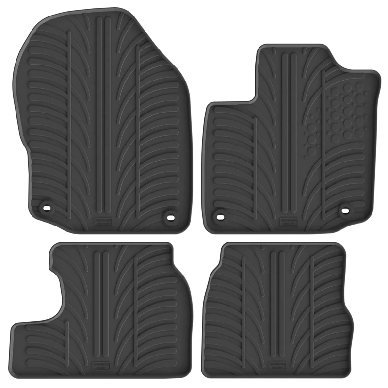 Gledring GL 0270 Rubber car mats set(T profile 4-pieces + mounting clips)