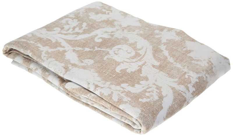 Linder 3117379 Fireproof Print Polyester Eyelet Curtain 145 x 260 x 40 cm Beige