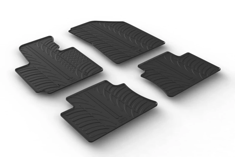 Gledring Rubber Mat Set Compatible with Kia Soul 2014- (T Profile 4-Piece)