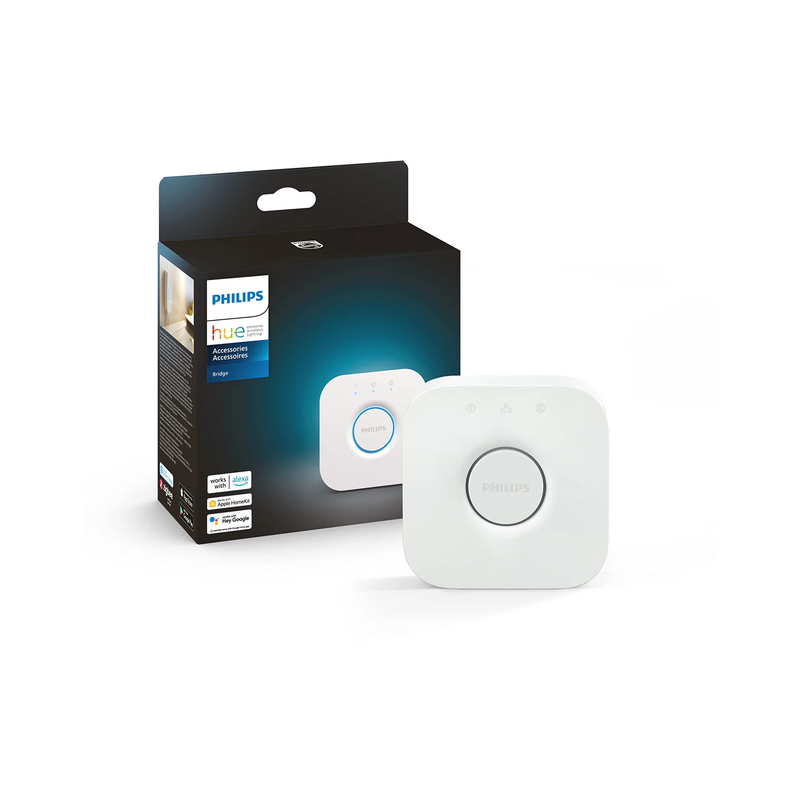 Philips Hue Bridge Smart Lighting Hub (Compatible with Amazon Alexa, Apple HomeKit and Google Assistant) - White