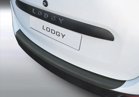 RGM ABS Rear Bumper Protector Compatible with Dacia Lodgy 2012 - Silver