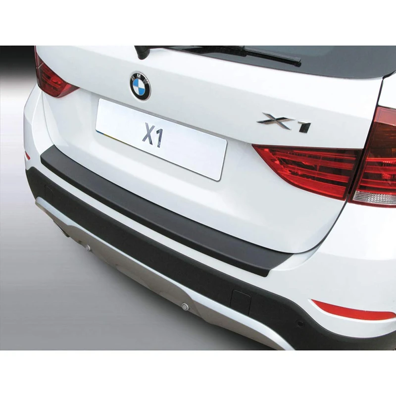 ABS Rear Bumper Protector Compatible with BMW X1 Sport/X-Line 2012-2015 Black