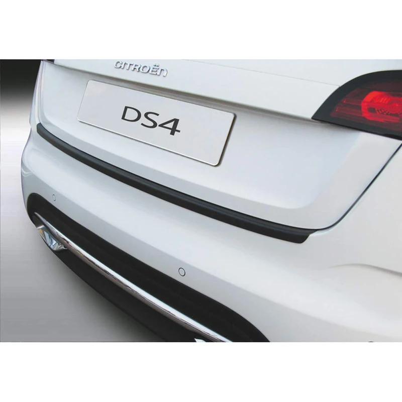 ABS Rear Bumper Protector Compatible with Citroën DS4 2011-2018 Black