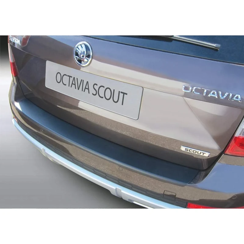 RGM ABS Rear Bumper Protector Compatible with Skoda Octavia Scout Estate 6/2013-4/2017 Black