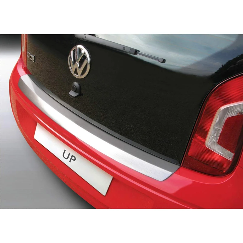 RGM ABS Rear Bumper Protector Compatible with Volkswagen Up! 2011-6/2016 Brushed Aluminium Look