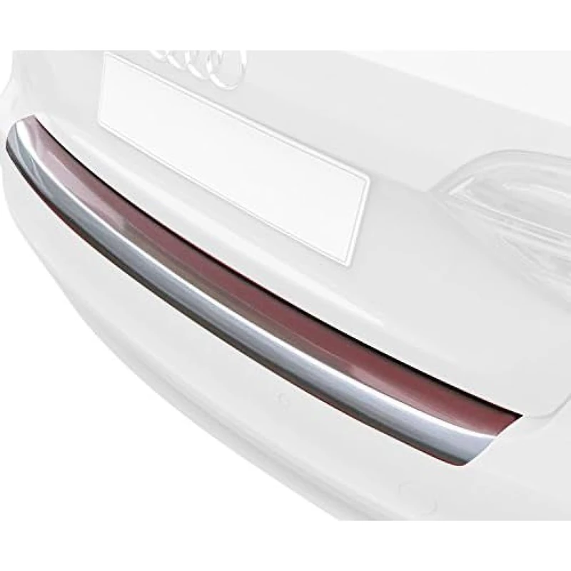 ABS Rear Bumper Protector Compatible with Volkswagen Golf MK VII 3/5 Door 2013-2019 Brushed Aluminium Look