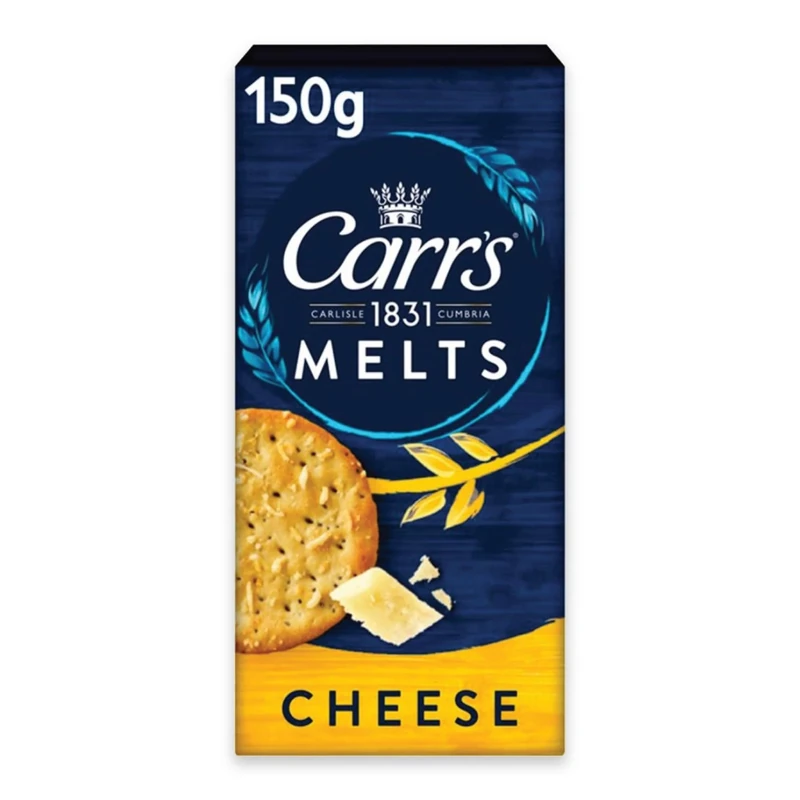 Carr's Melts Cheese Crackers, 150 g (Pack of 1)