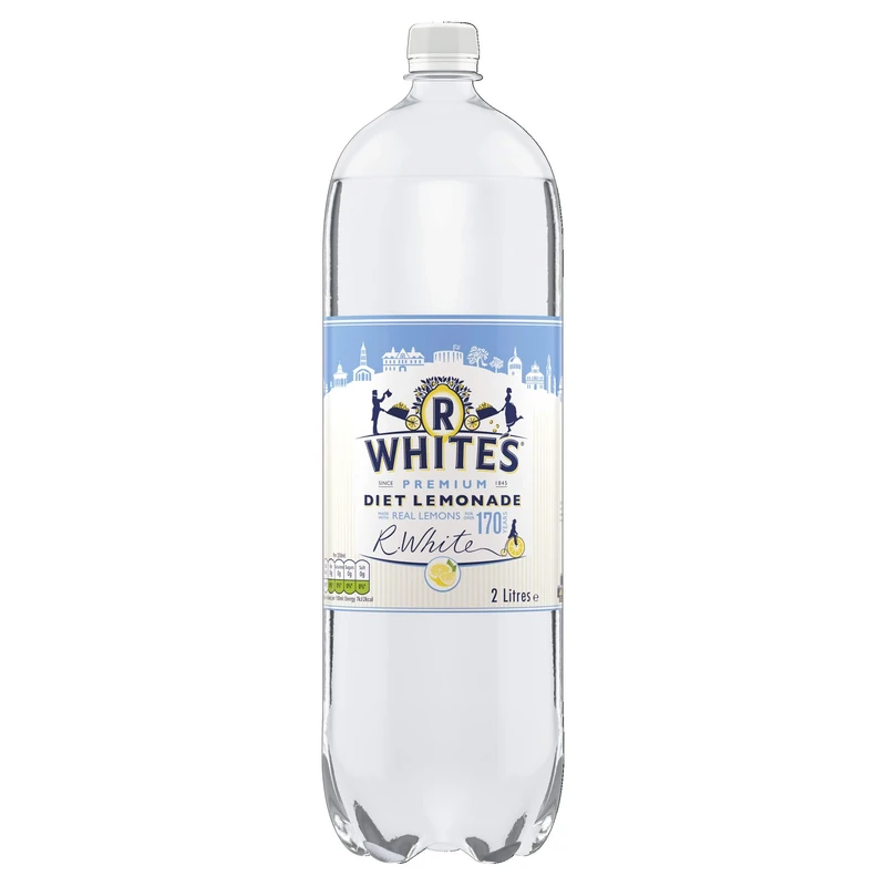 R Whites Premium Diet lemonade, 2L