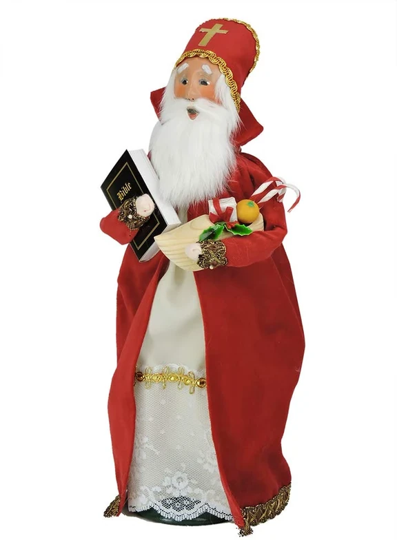 Byers' Choice Saint Nicholas Caroler Figurine #ZEMP70X from The Holiday Traditions Collection - Image 1