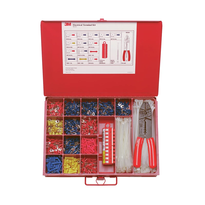 3M Scotchlok STK-1 Durable Metal Terminal Kit, Red
