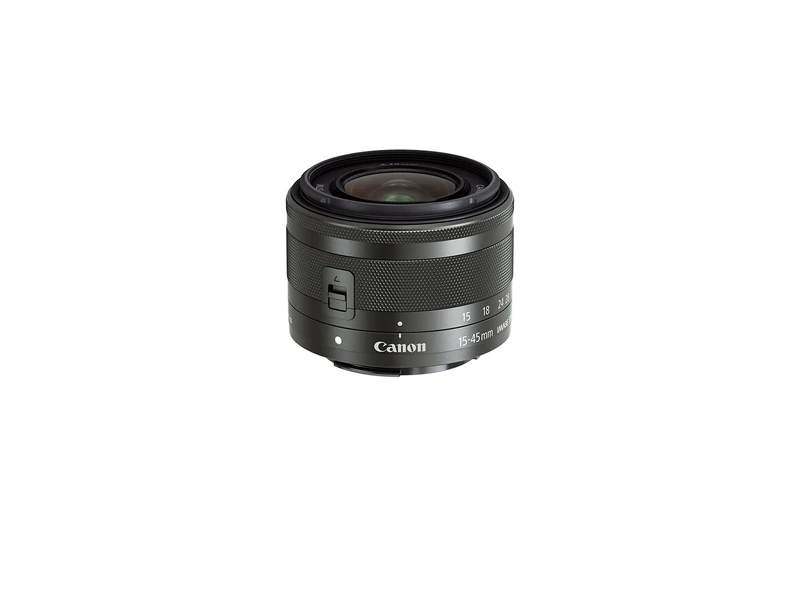 Canon 15-45 mm F 3.5-6.3 EF-M IS STM Lens for EOS M Series Digital Camera-Graphite (Renewed)