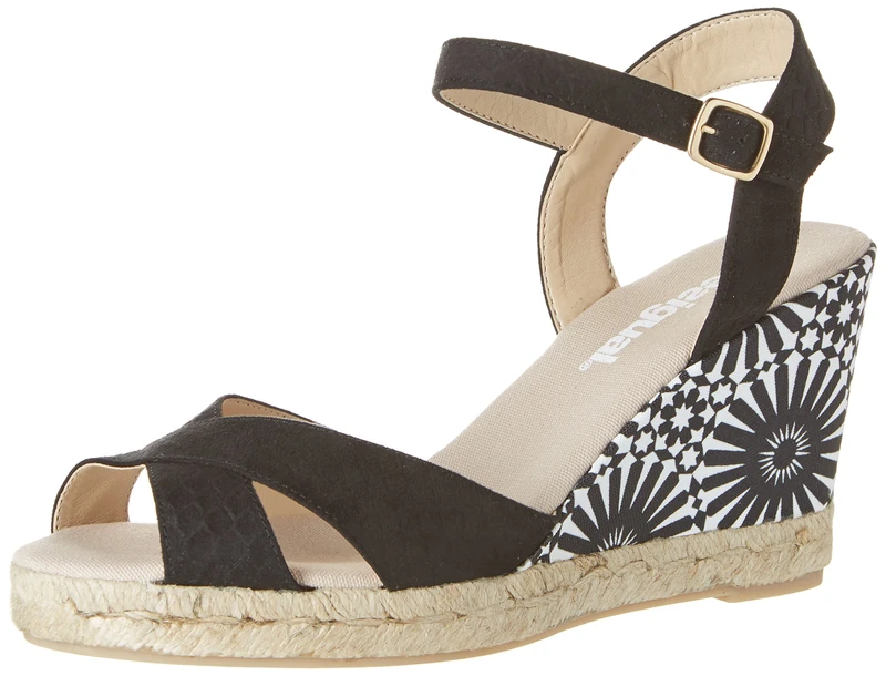 Desigual Women's 61ss2p4 Bahia Heels Sandals, Black (2000 Black), 6 UK