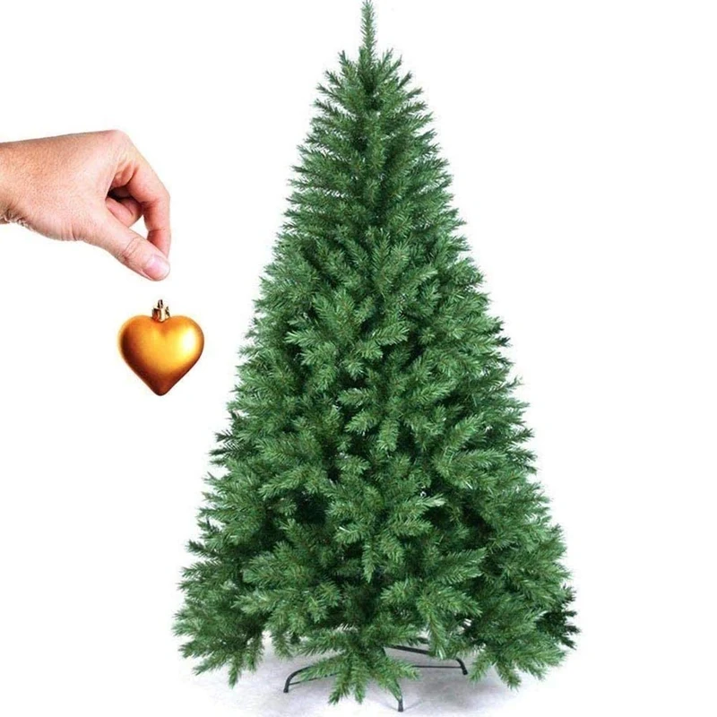Bakaji Christmas Tree Pine of Wishes High 210 cm with metal base 975 Tips Inserted and Hooked, Realistic