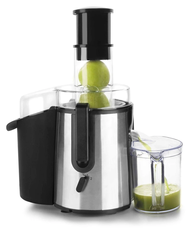 Lacor 69288 850 W Electric Juice Extractor, 20 x 30 x 36 cm, Black/Silver