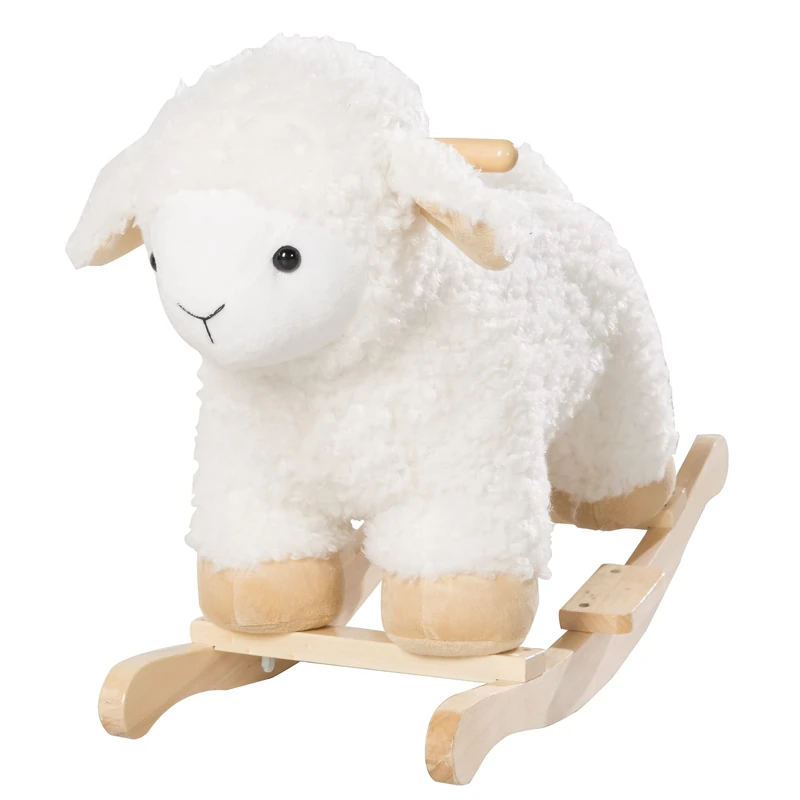 roba Rocking Sheep, Rocking Animal 'Sheep' with Soft Fabric Padding, for Toddlers, from 18 Months