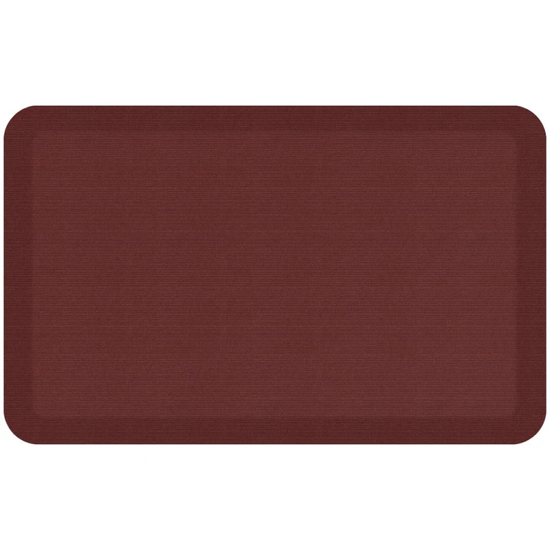 GelPro 816825012469 Designer Comfort Grasscloth Crimson Ergo-Foam Anti-Fatigue Kitchen Floor Mat