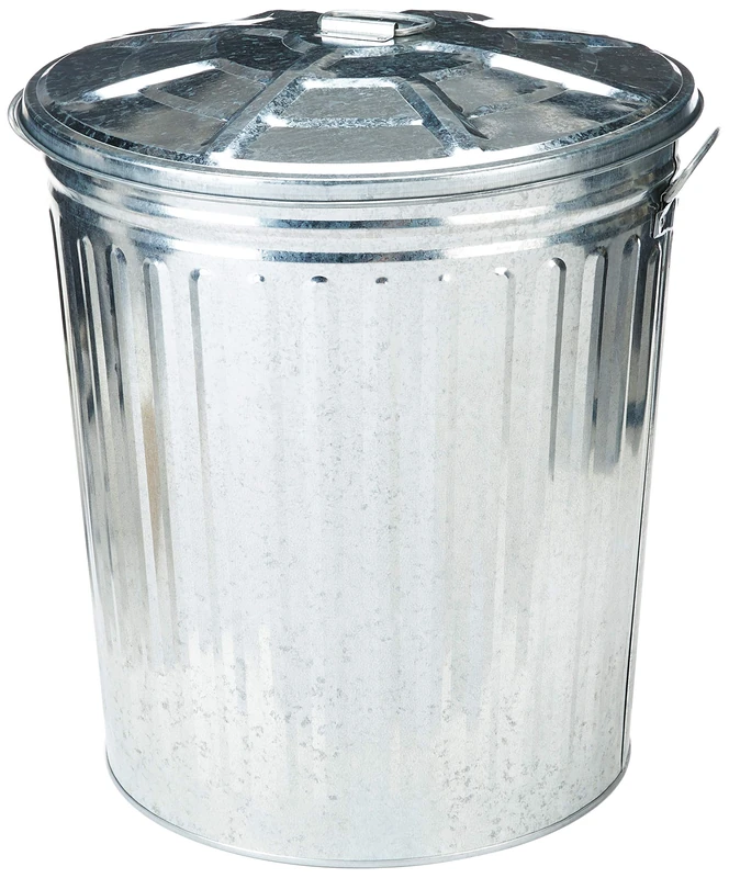 Linea Garden Friend B1219635 Galvanised Bin, 62 Litres - Image 1