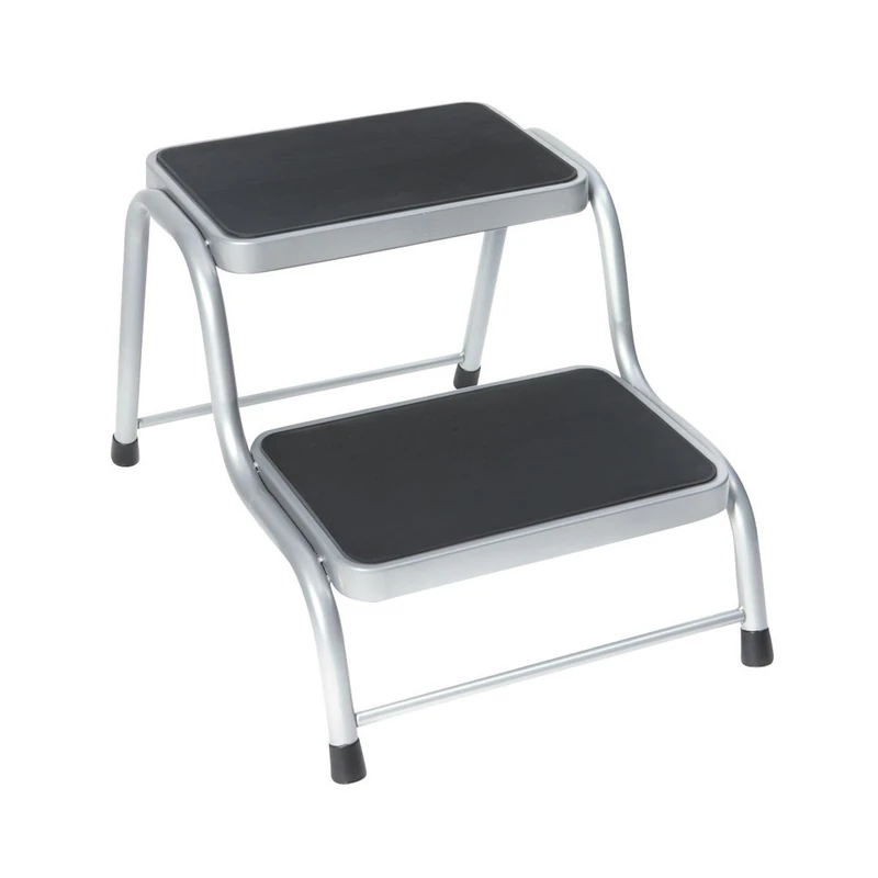 Caravan step-up - Double - Non-slip - 62x44x39cm, Grey - Gray
