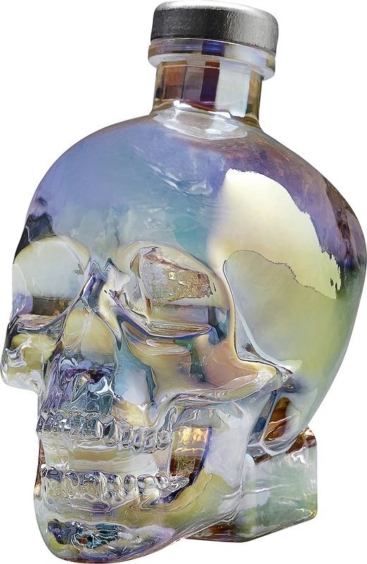 Crystal Head Aurora Vodka 70cl, 40% ABV - Award-Winning Premium Distilled Vodka, Filtered through Crystal - Includes Crystal Iridescent Skull Bottle