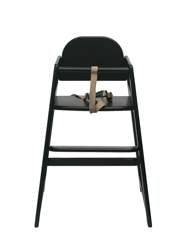 Safetots Simply Stackable High Chair Wooden, Black, Highchair for Baby and Toddler, Stylish and Practical, Baby Highchair - Image 1