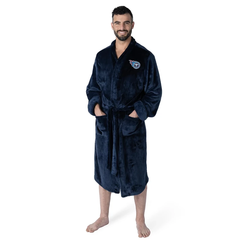 Northwest NFL Tennessee Titans Unisex-Adult Silk Touch Bath Robe, Large/X-Large, Team Colors