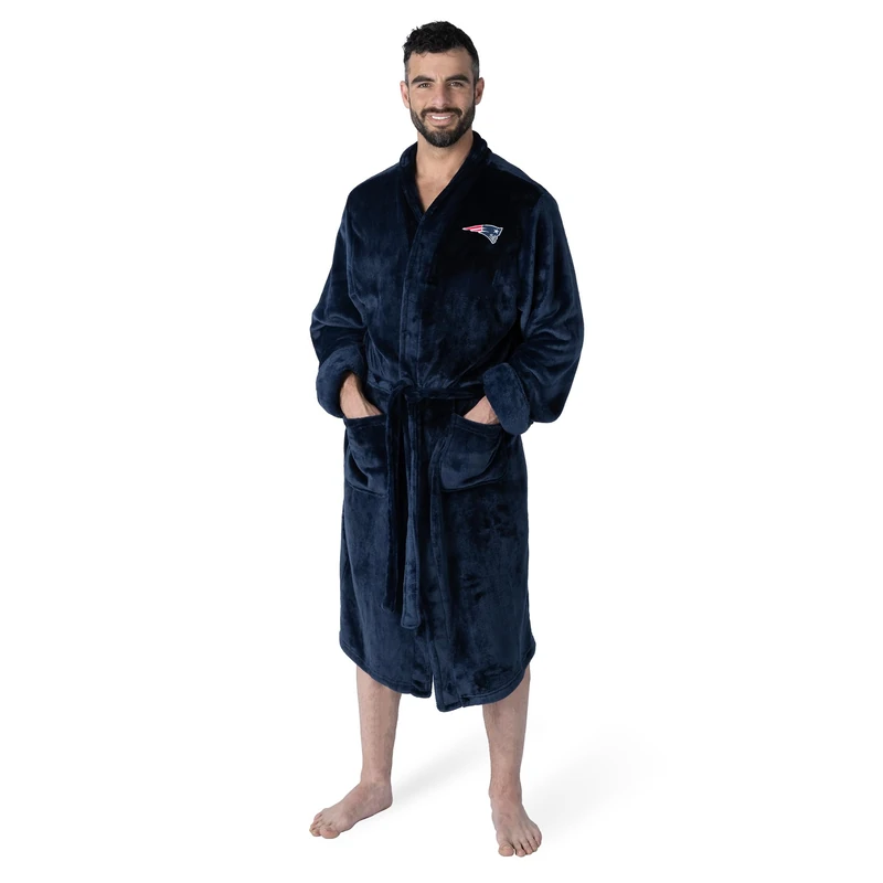 Northwest NFL New England Patriots Unisex-Adult Silk Touch Bath Robe, Large/X-Large, Team Colors