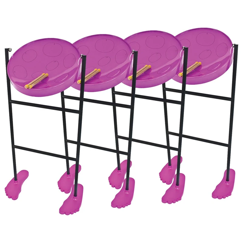 Panyard JJ1058-PU-4PK Steel Drum, Purple, Set of 4 Pieces