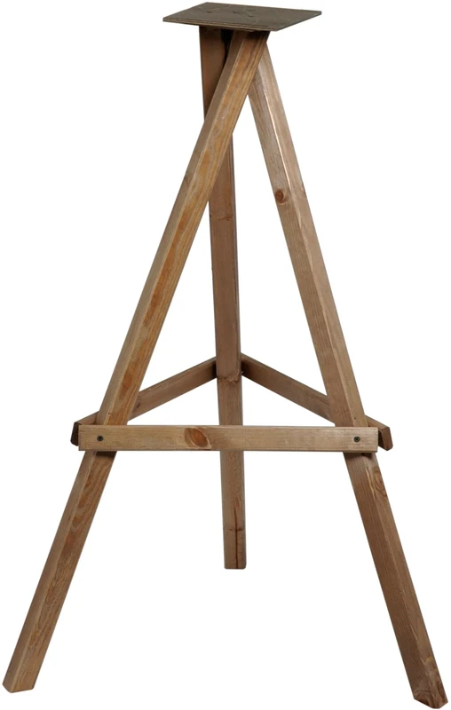 dobar Bird Feeder Stand - 33311e - Stand for Bird Houses Made of Pine Wood - Tripod Feeder Stand Glazed - Bird House Stand Kit - 60 x 60 x 90 cm - Dark Brown