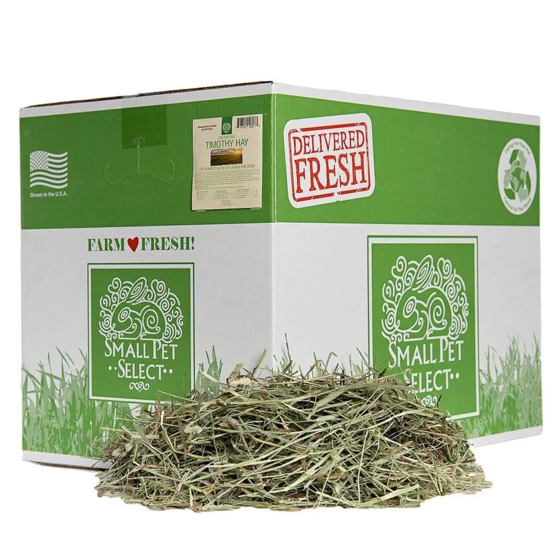 Small Pet Select 2nd Cutting Timothy Hay for Rabbit, Guinea Pig, Bunny, Chinchilla and Other Small Animals, Premium Natural Hay Grown in The US, Perfect Blend Pet Food, 20 LB (9.07kg)