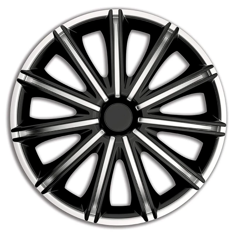 AutoStyle Set wheel covers Nero 15-inch silver/black