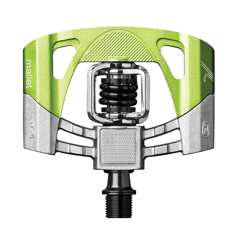 Crankbrothers Mallet-2 Pedals, Silver/Green