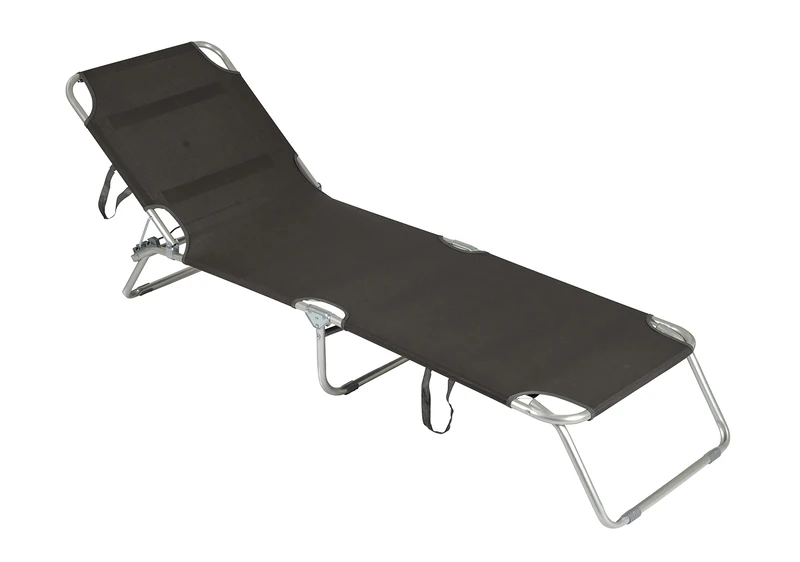 Red Mountain - Fold up bed - 3 Positions - 189x58x28 cm - Grey