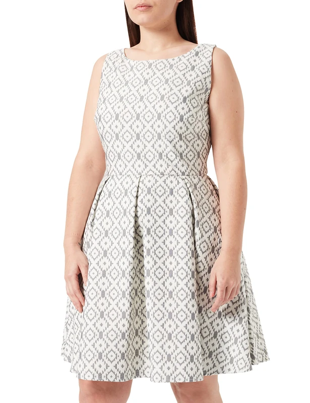 Swing 116-500074-81 Dress, Multicoloured (ecrue/Grey 9416), 18 (size: 44)