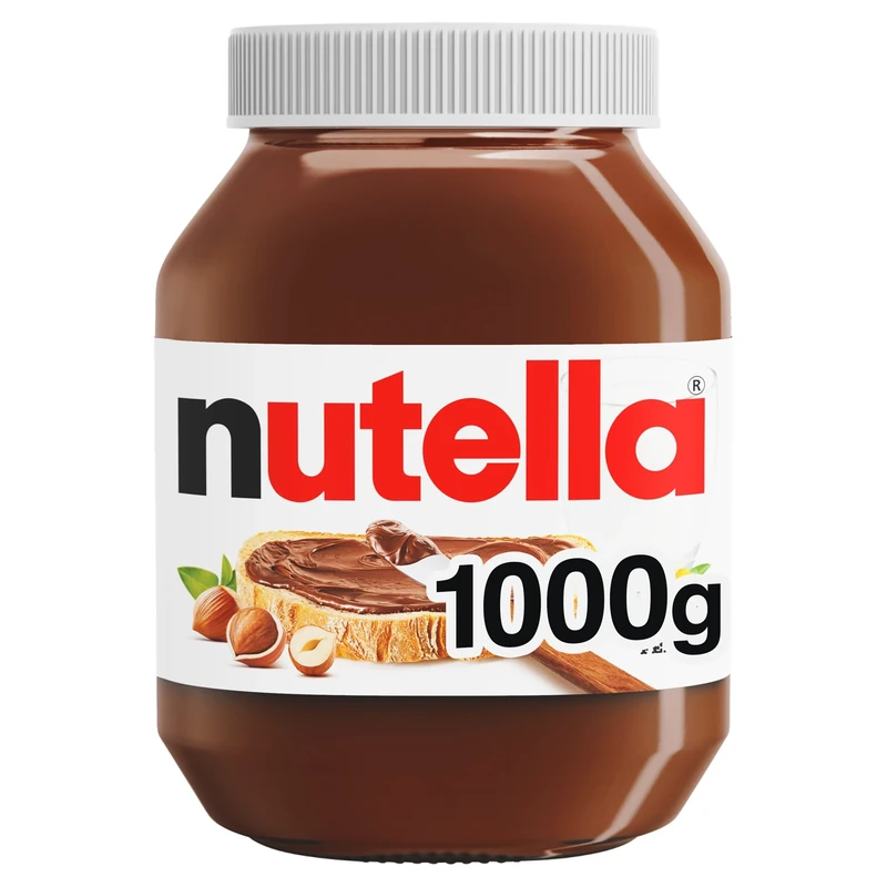 Nutella Hazelnut Chocolate Spread 1kg, Family Portion for Breakfast, Pancakes, Party Food, Unique Recipe and an Unmistakable Taste
