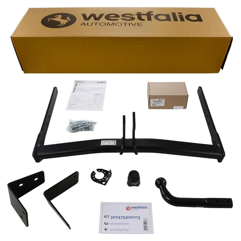 Westfalia Tow Bar and Wiring Kit 307475900113