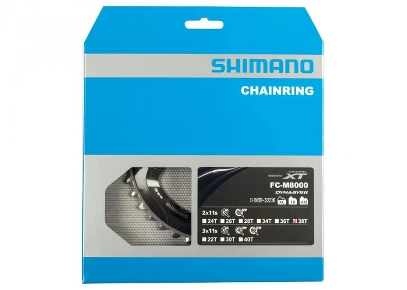 Shimano FC-M8000 chainring 38T-BD for 38-28T