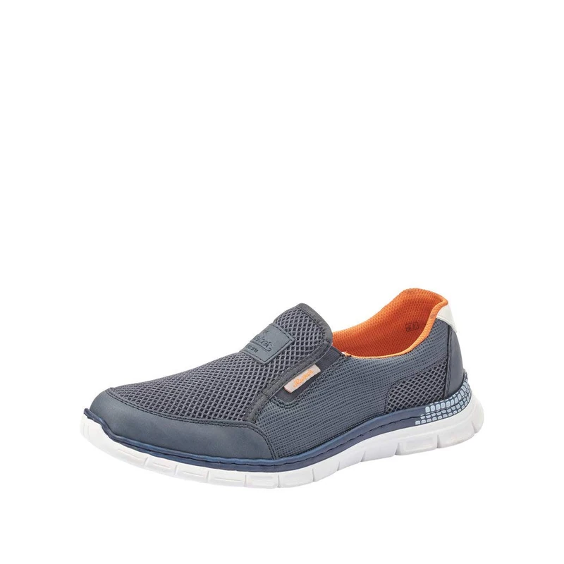 Rieker Mens Casual Shoes B4870 Blue Combi Sze 10.5 UK 45 EU - Image 1
