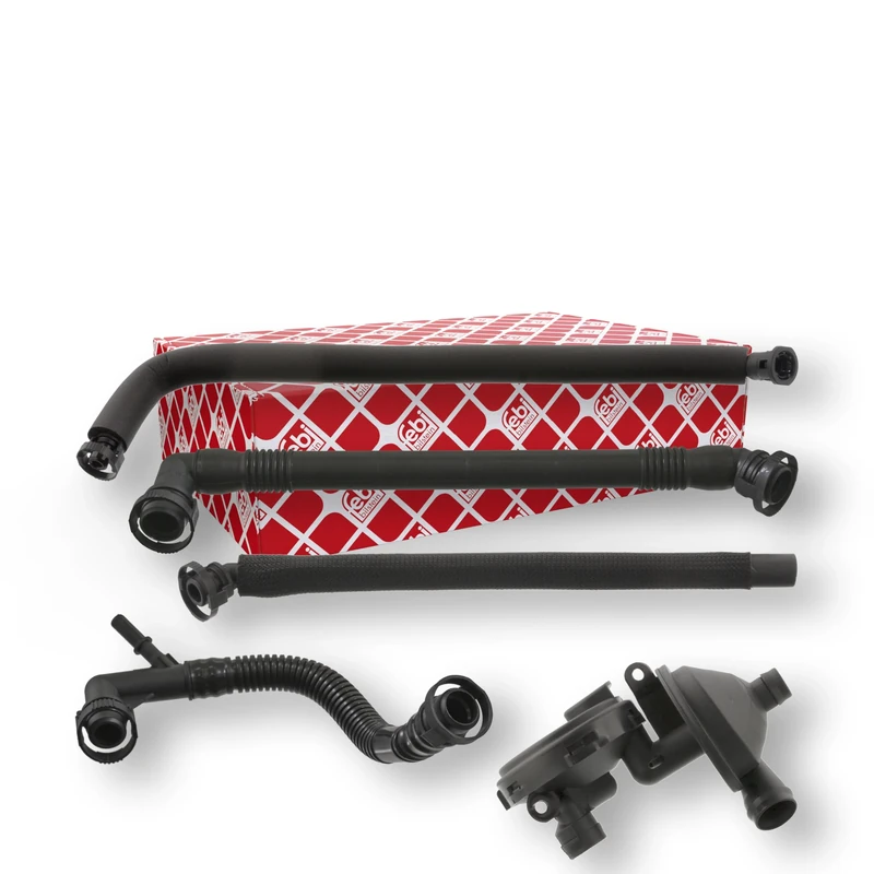 febi bilstein 46303 Vent Valve for crankcase, with additional parts, pack of one , Black