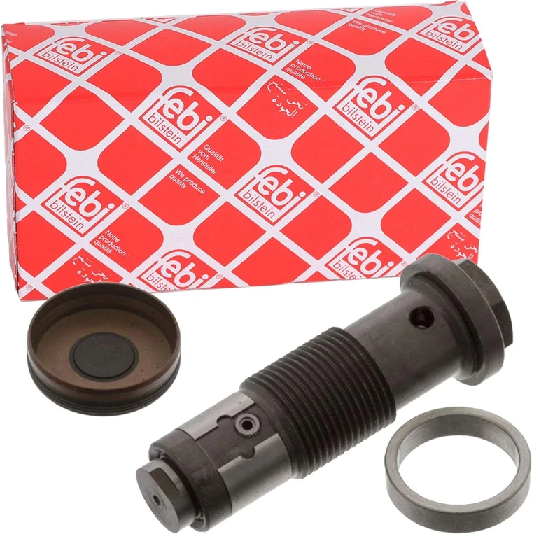 febi bilstein 46373 Chain Tensioner for timing chain, with cover plate, pack of one